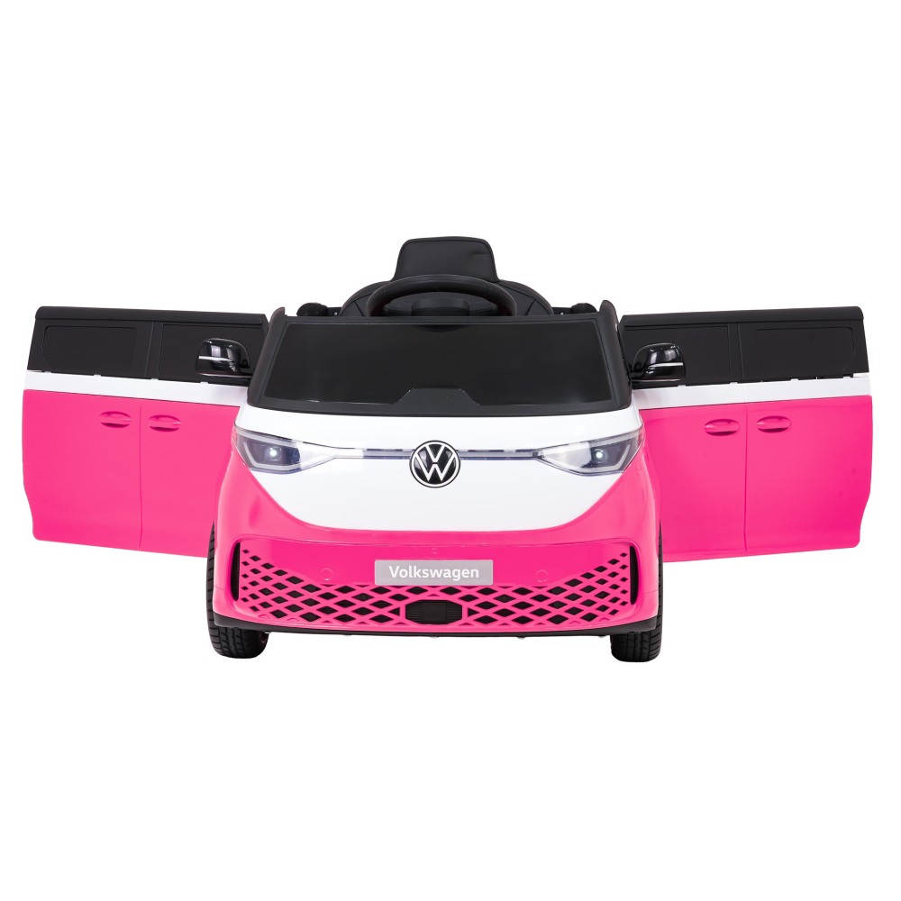 JOKO Elektrické autíčko Volkswagen ID BUZZ, penové kolesá, kožené sedadlo, ružové