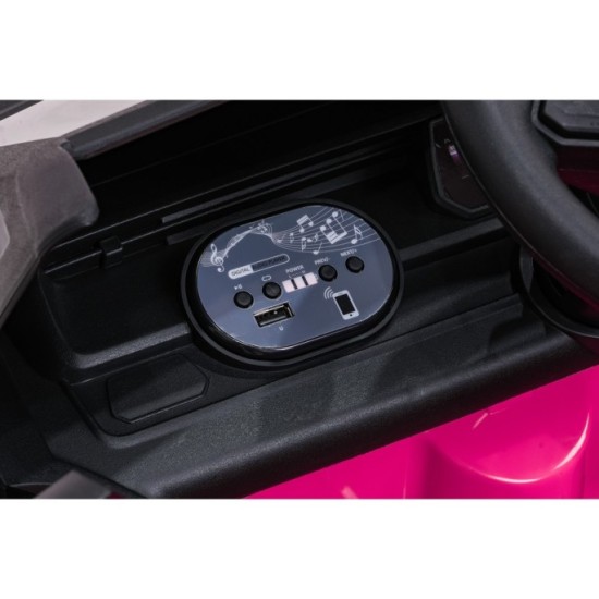 JOKO Elektrické autíčko Volkswagen ID BUZZ, penové kolesá, kožené sedadlo, ružové