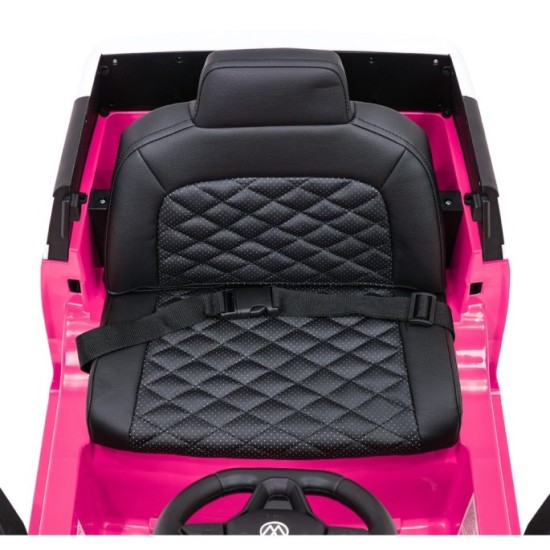 JOKO Elektrické autíčko Volkswagen ID BUZZ, penové kolesá, kožené sedadlo, ružové