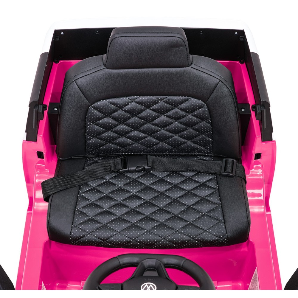 JOKO Elektrické autíčko Volkswagen ID BUZZ, penové kolesá, kožené sedadlo, ružové