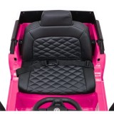 JOKO Elektrické autíčko Volkswagen ID BUZZ, penové kolesá, kožené sedadlo, ružové
