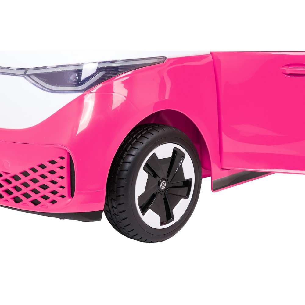 JOKO Elektrické autíčko Volkswagen ID BUZZ, penové kolesá, kožené sedadlo, ružové