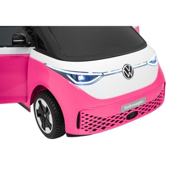 JOKO Elektrické autíčko Volkswagen ID BUZZ, penové kolesá, kožené sedadlo, ružové