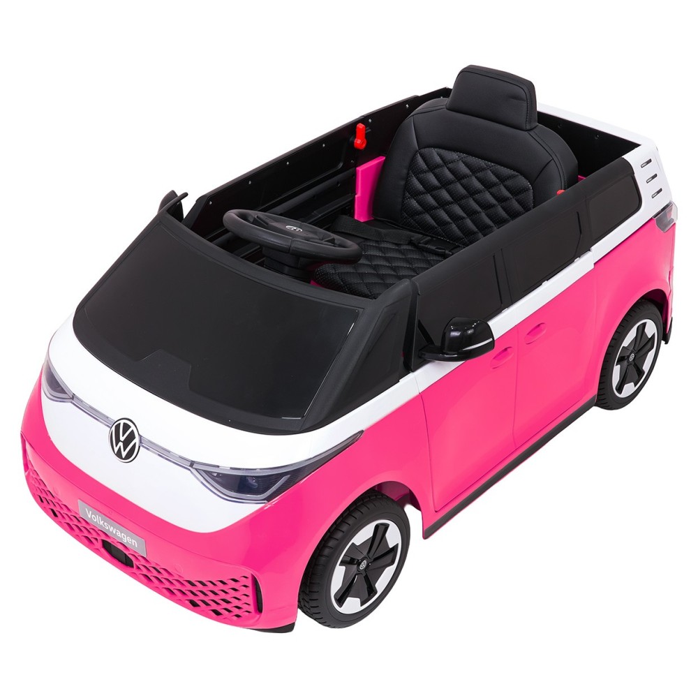 JOKO Elektrické autíčko Volkswagen ID BUZZ, penové kolesá, kožené sedadlo, ružové