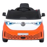 JOKO Elektrické autíčko Volkswagen ID BUZZ, penové kolesá, kožené sedadlo, oranžové