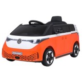 JOKO Elektrické autíčko Volkswagen ID BUZZ, penové kolesá, kožené sedadlo, oranžové
