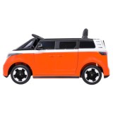 JOKO Elektrické autíčko Volkswagen ID BUZZ, penové kolesá, kožené sedadlo, oranžové