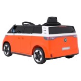 JOKO Elektrické autíčko Volkswagen ID BUZZ, penové kolesá, kožené sedadlo, oranžové