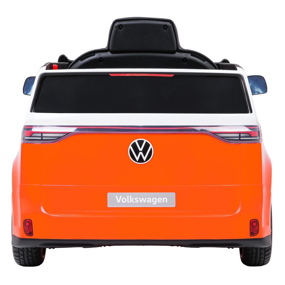 JOKO Elektrické autíčko Volkswagen ID BUZZ, penové kolesá, kožené sedadlo, oranžové