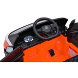 JOKO Elektrické autíčko Volkswagen ID BUZZ, penové kolesá, kožené sedadlo, oranžové