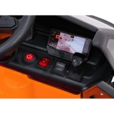 JOKO Elektrické autíčko Volkswagen ID BUZZ, penové kolesá, kožené sedadlo, oranžové