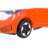 JOKO Elektrické autíčko Volkswagen ID BUZZ, penové kolesá, kožené sedadlo, oranžové