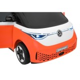 JOKO Elektrické autíčko Volkswagen ID BUZZ, penové kolesá, kožené sedadlo, oranžové
