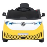 JOKO Elektrické autíčko Volkswagen ID BUZZ, penové kolesá, kožené sedadlo, žlté