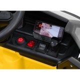 JOKO Elektrické autíčko Volkswagen ID BUZZ, penové kolesá, kožené sedadlo, žlté