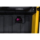 JOKO Elektrické autíčko Volkswagen ID BUZZ, penové kolesá, kožené sedadlo, žlté
