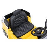 JOKO Elektrické autíčko Volkswagen ID BUZZ, penové kolesá, kožené sedadlo, žlté