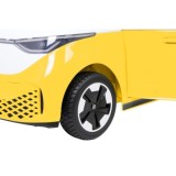 JOKO Elektrické autíčko Volkswagen ID BUZZ, penové kolesá, kožené sedadlo, žlté