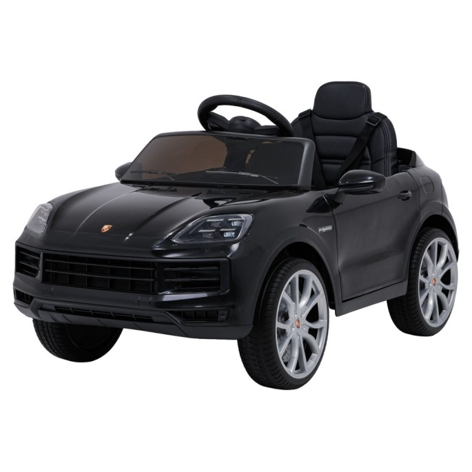 JOKO Elektrické Autíčko Porsche Cayenne, penové kolesá, kožené sedadlo, červené