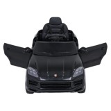 JOKO Elektrické Autíčko Porsche Cayenne, penové kolesá, kožené sedadlo, červené