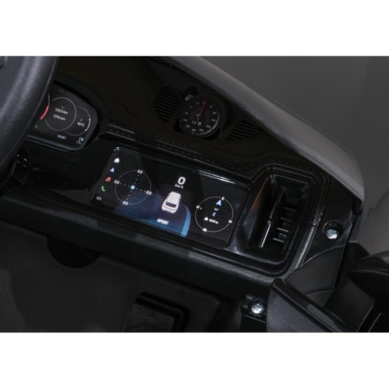 JOKO Elektrické Autíčko Porsche Cayenne, penové kolesá, kožené sedadlo, červené