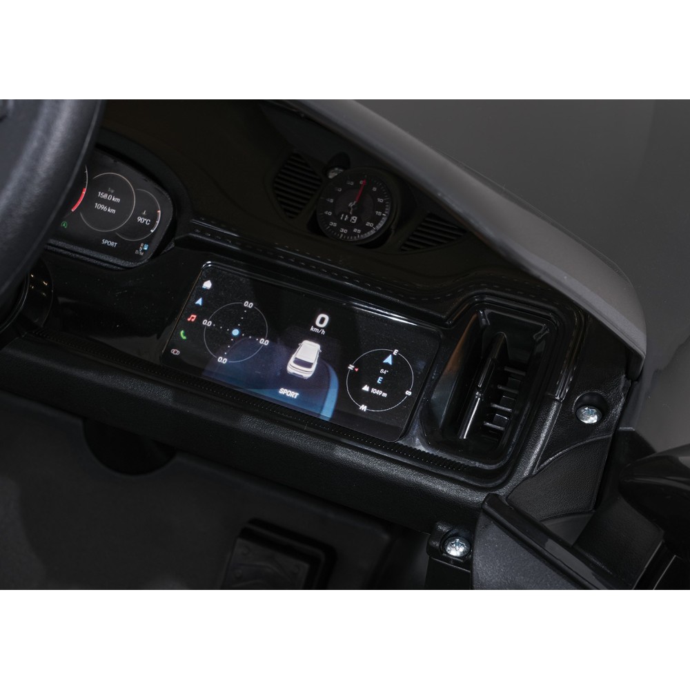 JOKO Elektrické Autíčko Porsche Cayenne, penové kolesá, kožené sedadlo, červené