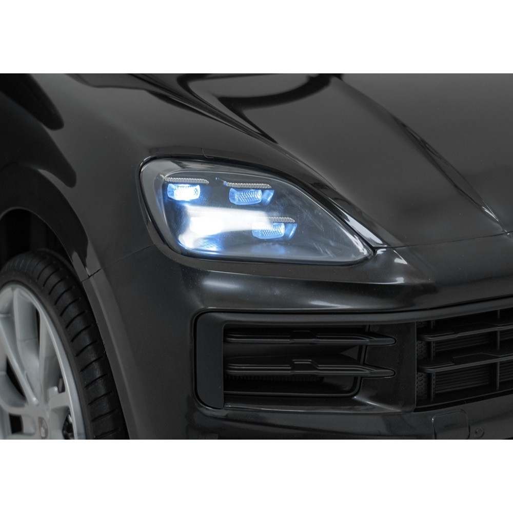 JOKO Elektrické Autíčko Porsche Cayenne, penové kolesá, kožené sedadlo, červené