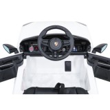 JOKO Elektrické Autíčko Porsche Cayenne, penové kolesá, kožené sedadlo, biele