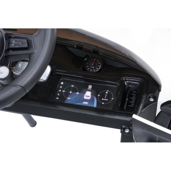JOKO Elektrické Autíčko Porsche Cayenne, penové kolesá, kožené sedadlo, biele