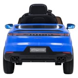 JOKO Elektrické Autíčko Porsche Cayenne, penové kolesá, kožené sedadlo, modré