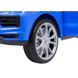JOKO Elektrické Autíčko Porsche Cayenne, penové kolesá, kožené sedadlo, modré