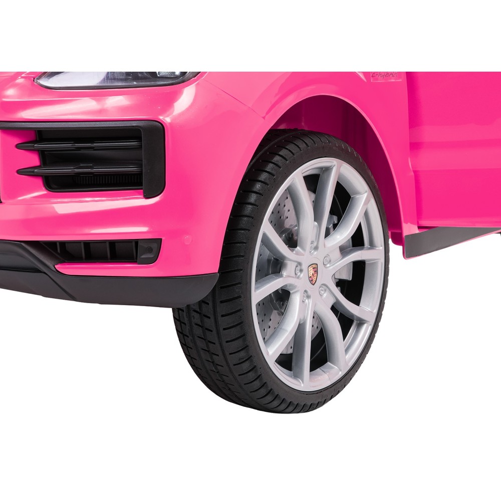 JOKO Elektrické Autíčko Porsche Cayenne, penové kolesá, kožené sedadlo, ružové