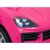 JOKO Elektrické Autíčko Porsche Cayenne, penové kolesá, kožené sedadlo, ružové