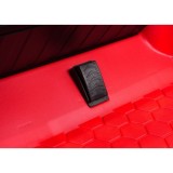 JOKO Elektrické autíčko Porsche Taycan Turbo S, penové kolesá, kožené sedadlo, červené