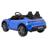 JOKO Elektrické autíčko Porsche Taycan Turbo S, penové kolesá, kožené sedadlo, modré