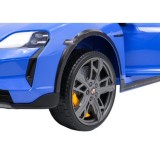 JOKO Elektrické autíčko Porsche Taycan Turbo S, penové kolesá, kožené sedadlo, modré