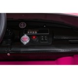 JOKO Elektrické autíčko Porsche Taycan Turbo S, penové kolesá, kožené sedadlo, ružoové
