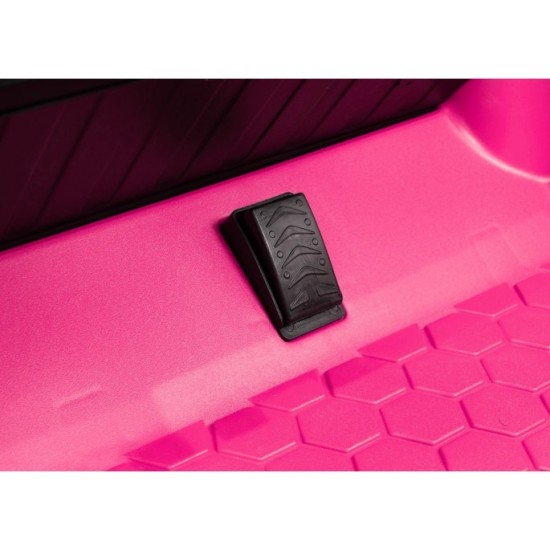 JOKO Elektrické autíčko Porsche Taycan Turbo S, penové kolesá, kožené sedadlo, ružoové