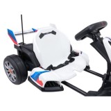 JOKO Elektrické autíčko Driftovacia Motokára BMW 2x200W 24V s Funkciou Drift, Podsvietený podvozok, nosnosť 60kg, biela