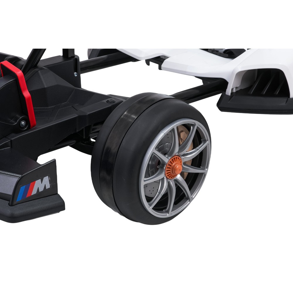 JOKO Elektrické autíčko Driftovacia Motokára BMW 2x200W 24V s Funkciou Drift, Podsvietený podvozok, nosnosť 60kg, biela
