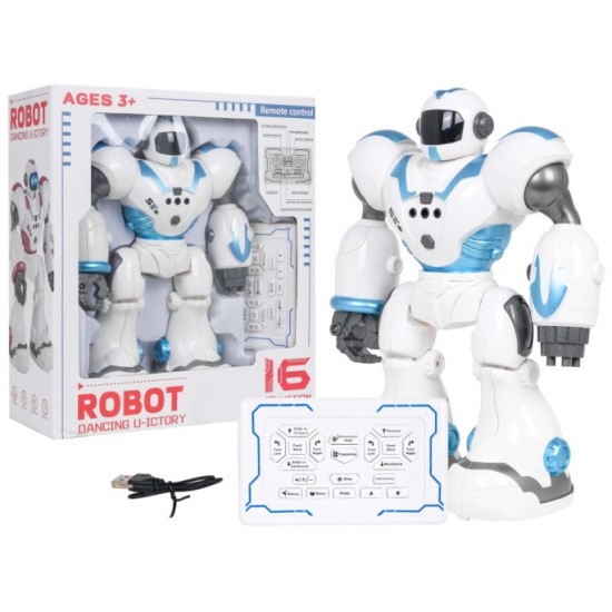 JOKO RC Interaktívny RC Robot U-ICTORY na diaľkové ovládanie, tancuje, chodí, modrý