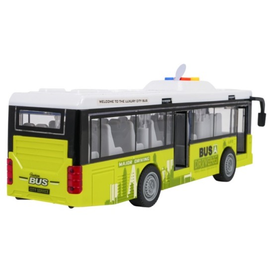 JOKO Autobus s Otváracími dverami, svetlom a zvukom 29cm, zelený