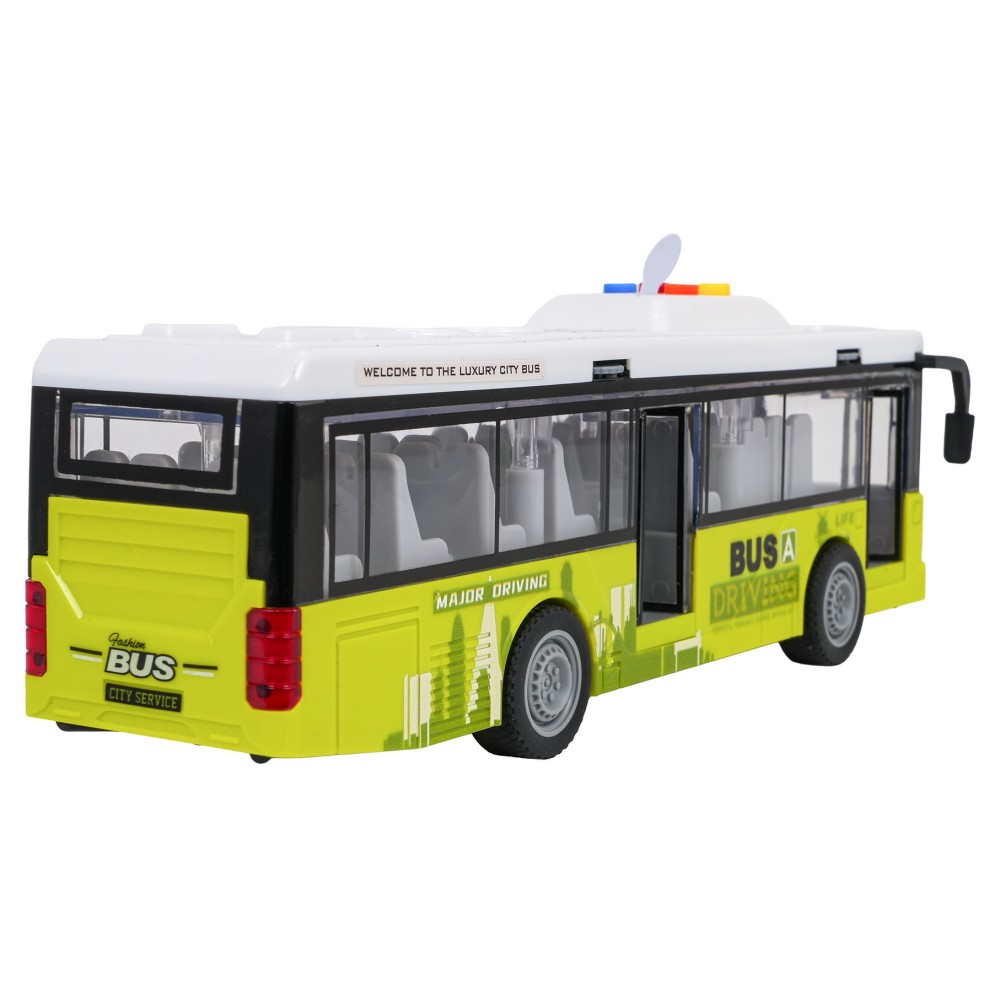 JOKO Autobus s Otváracími dverami, svetlom a zvukom 29cm, zelený