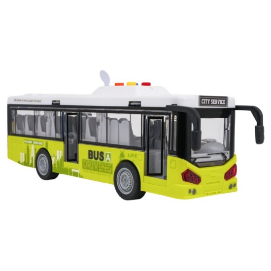 JOKO Autobus s Otváracími dverami, svetlom a zvukom 29cm, zelený