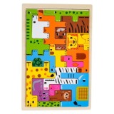 JOKO Detské Drevené Puzzle Zvieratká