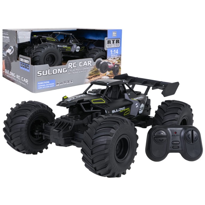 JOKO RC Kovové Autíčko Crawler RACING 03 1:14 na diaľkové ovládanie, čierne