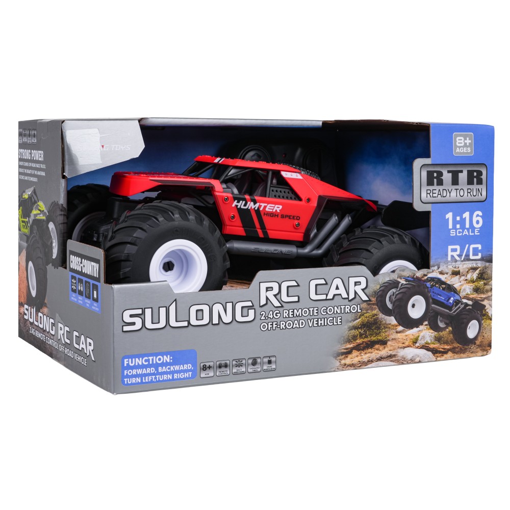 JOKO RC Autíčko Crawler Hunter 1:16 na diaľkové ovládanie, červené