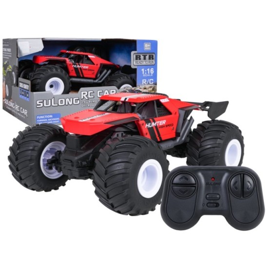JOKO RC Autíčko Crawler Hunter 1:16 na diaľkové ovládanie, červené