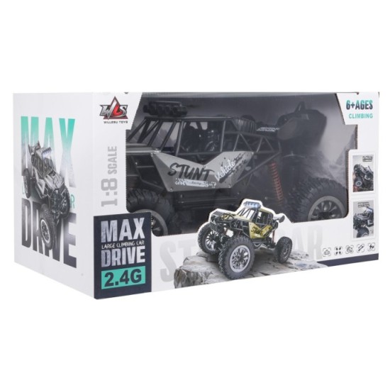 JOKO RC Auto Crawler STUNT Racing Gray 1:8 na diaľkové ovládanie, sivé