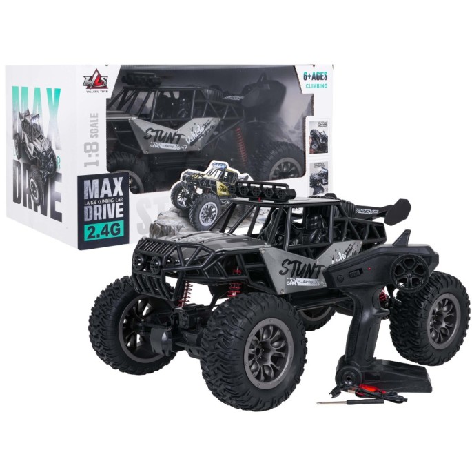 JOKO RC Auto Crawler STUNT Racing Gray 1:8 na diaľkové ovládanie, sivé